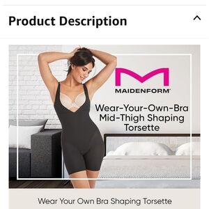 MAIDENFORM WOMENS FIRM  TUMMY CONTROL, INSTANT SLIMMER LONG LEGS. 2XL RUN SMALL.